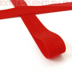 Резинка окантовочная 15мм цв.163 красный, матовая арт.ROM15163 уп. 50м 