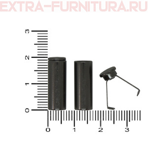 Наконечник для шнура 5,5мм, металл, арт.TBY OR 0305-5372, цв.черный никель, уп.100шт