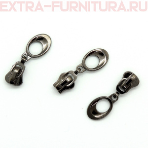 Бегунок декоративный автомат ТР5 черный никель № 2 (уп. 50шт.)