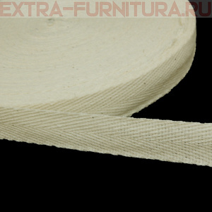 Лента киперная х/б 20 мм, цв.суровый, уп.50м, 20уп./100уп. (пл.3,3 г/м)