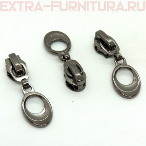 Бегунок декоративный автомат СП5 черный никель №2 (уп. 50 шт.)