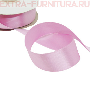 Лента атласная 24 мм цв 080 светло-сиреневый рул. 27,42м