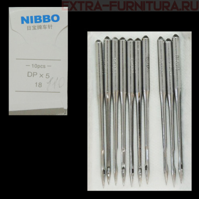 Иглы NIBBO пуговичная машина (DP*17/110) ПШМ № 110/18, уп.10шт. *