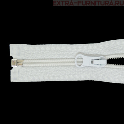 Молния Спираль разъемная дл. 45см, Т5, цв. белый, бегунок груша
