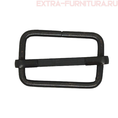Пряжка регулировочная металл 25мм (25*16), цв. черный оксид, уп.500шт