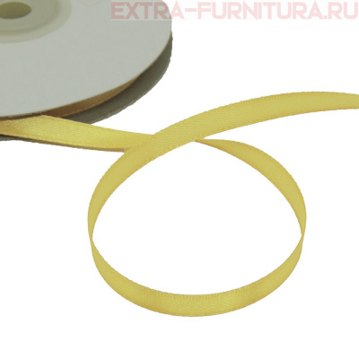 Лента атласная  6 мм  цв.194 темно-бежевый рул. 27,42м