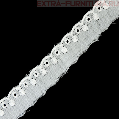 Шитье KRUZHEVO арт.TBY.1023 шир.20 мм, цв. белый, уп.13,71м