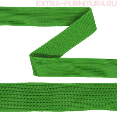 Тесьма шир.20мм трикотажная Лампас цв.салатовый уп.50м