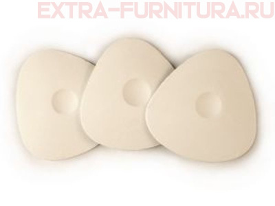 Мел портновский арт.ТВ-АТ-02#(0334-6003) треугольный, цв. белый, уп.10шт